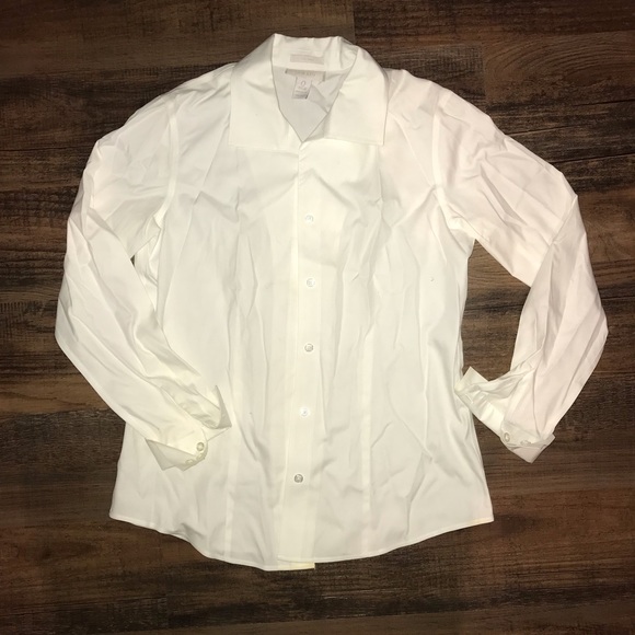 Chico’s White Button Down - Picture 1 of 3